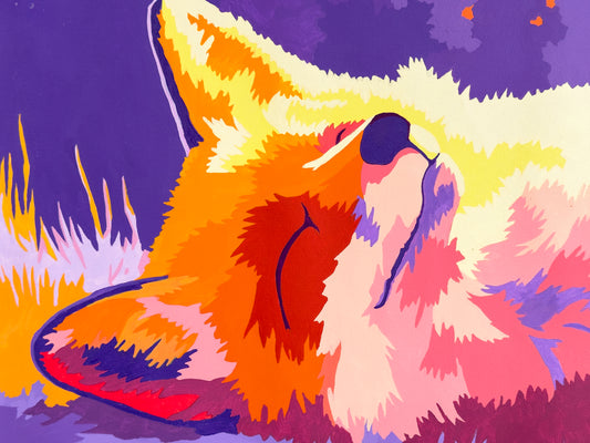 Saffron Sunset Slumber Fox