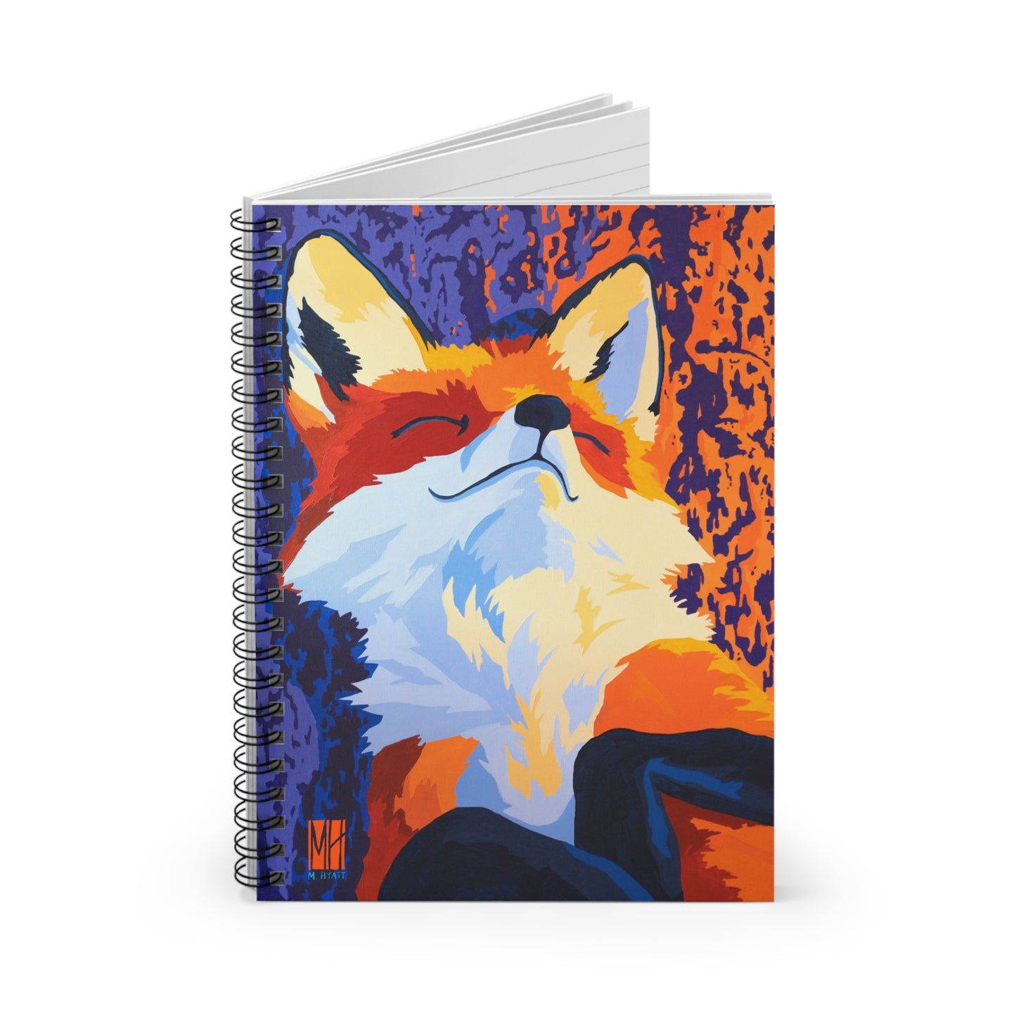 Waking Warmth Walnut Fox Spiral Notebook