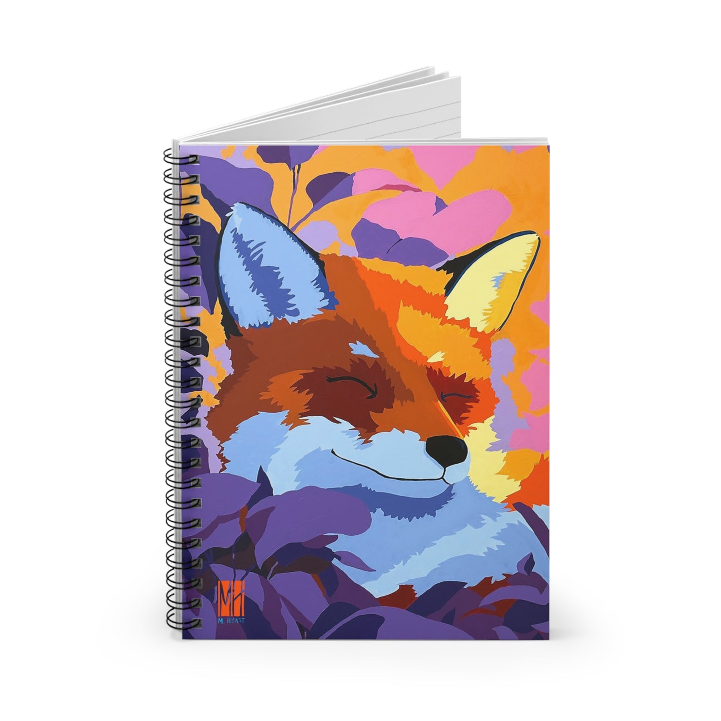 Enchanted Embers Evening Fox Spiral Notebook