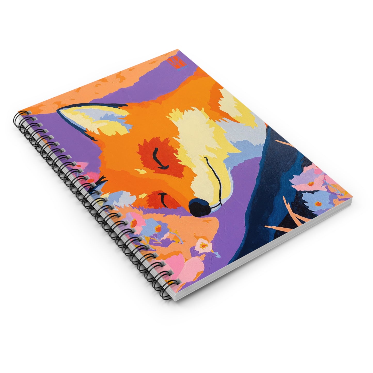 Amber Appalachian Evening Fox Spiral Notebook
