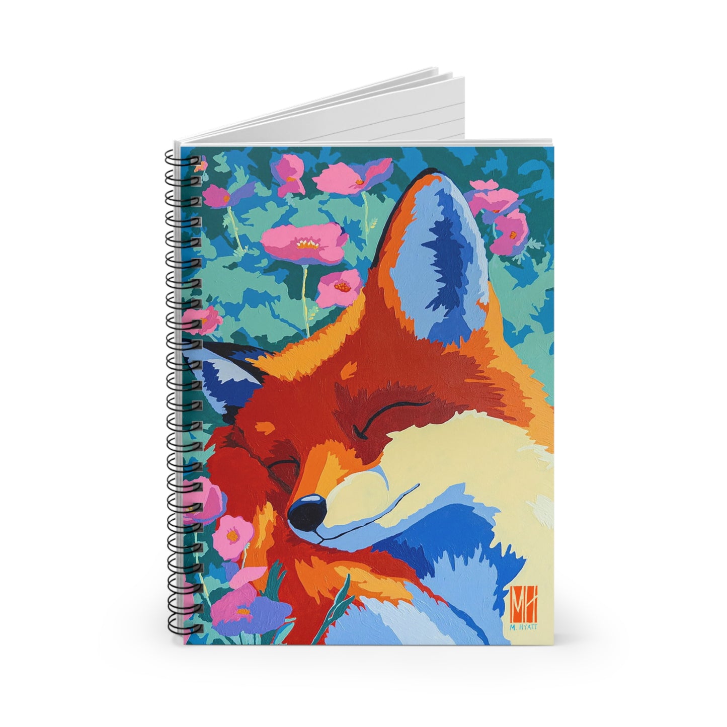 Sylvan Stillness Sleeping Fox Spiral Notebook