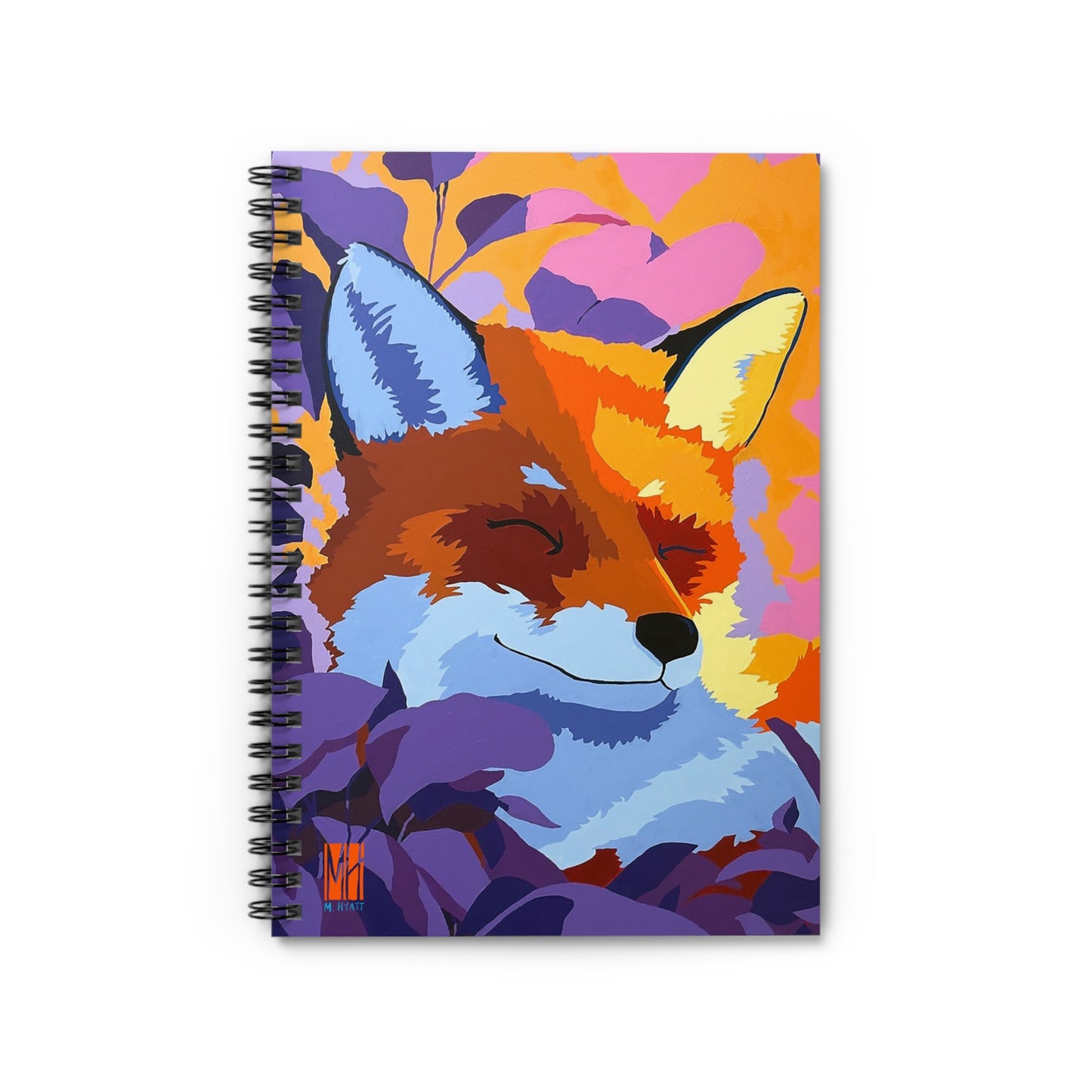 Enchanted Embers Evening Fox Spiral Notebook