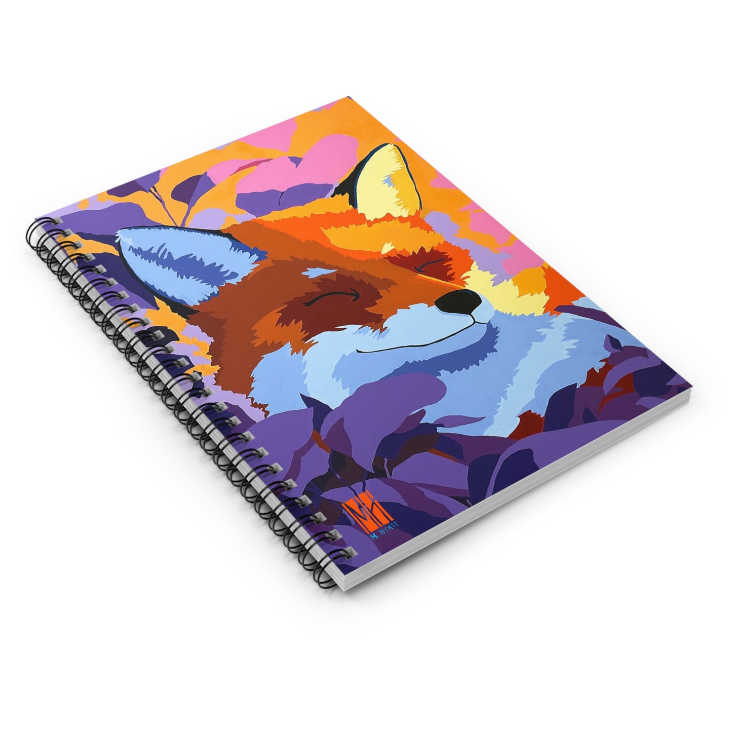 Enchanted Embers Evening Fox Spiral Notebook