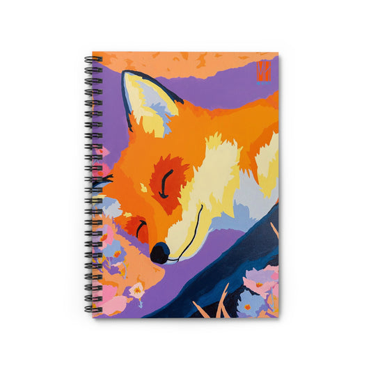 Amber Appalachian Evening Fox Spiral Notebook