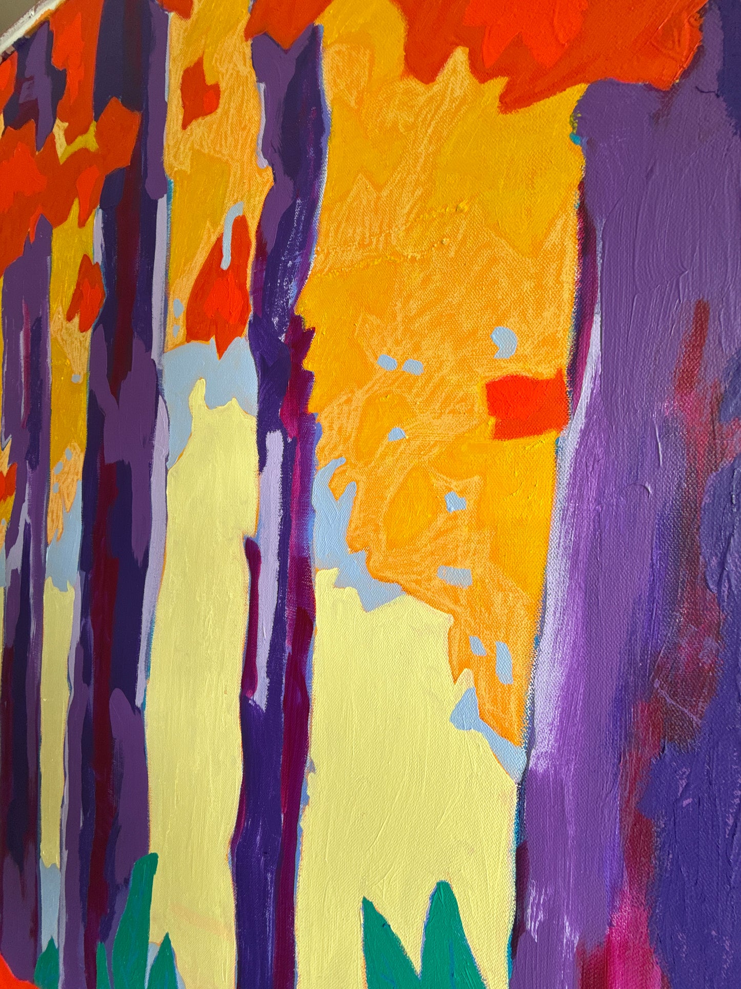 Cadmium Sunset Fox - 48 x 60”