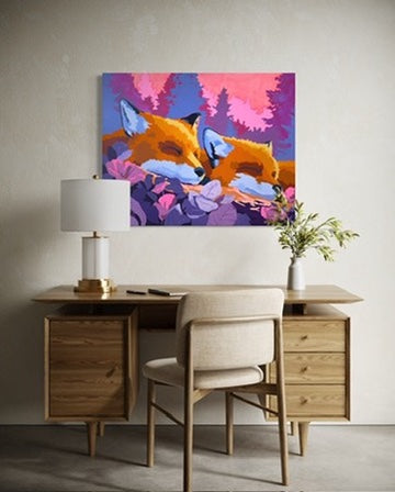 Fiery Daybreak Fox Duo