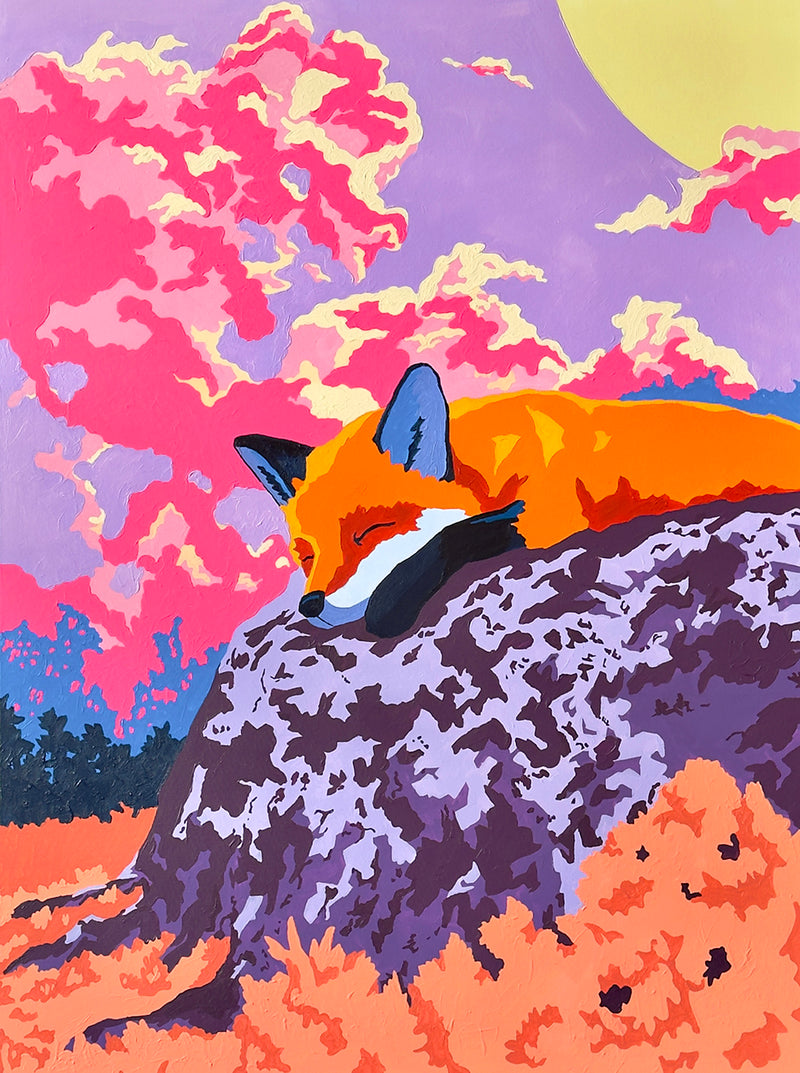 Amethyst Alpine Moonrise Fox