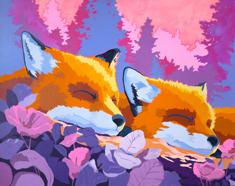 Fiery Daybreak Fox Duo