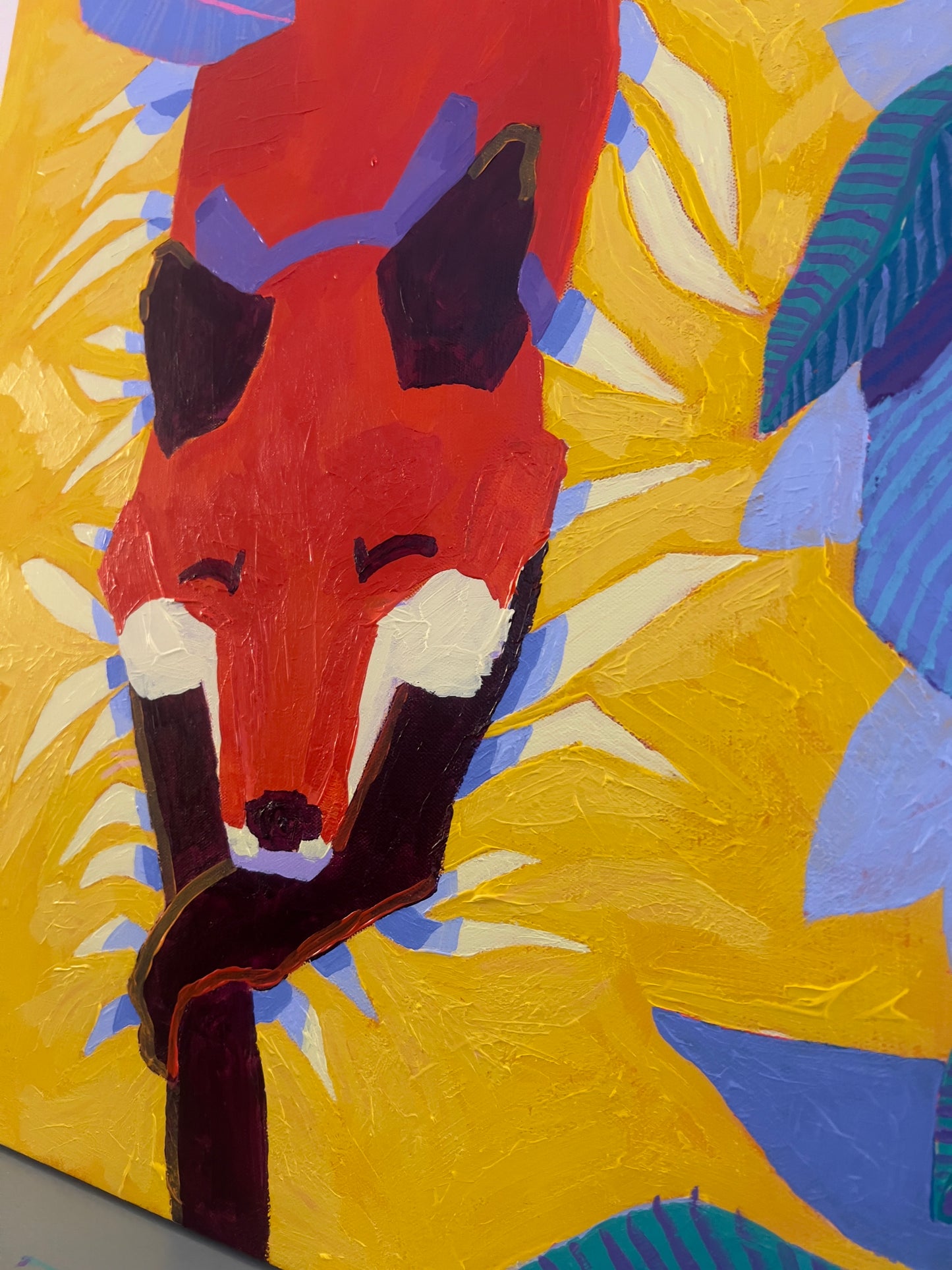 Golden Hour Fox Nap, 30 x 40"