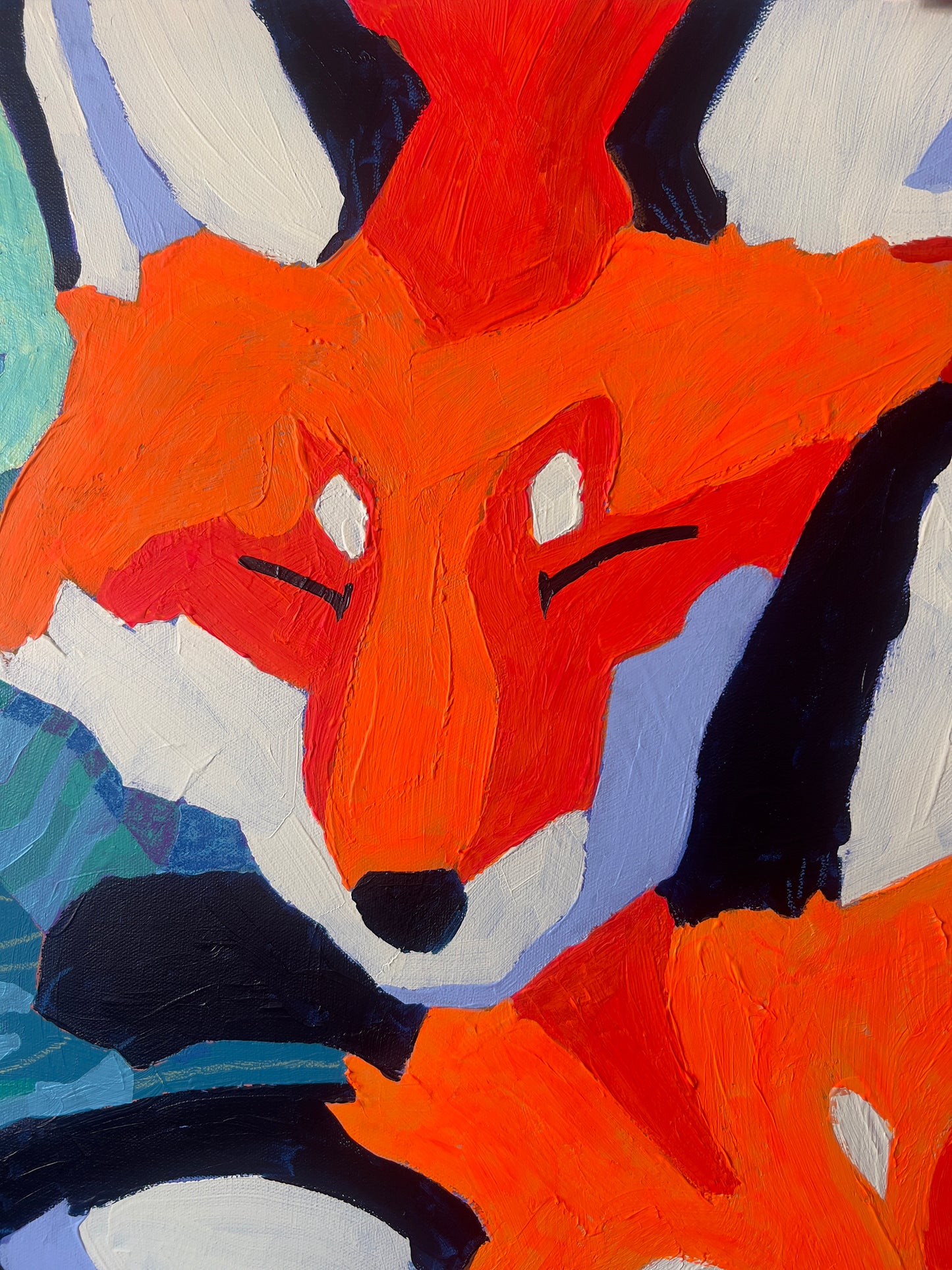 Sleepy Fox Trio, 30x40"