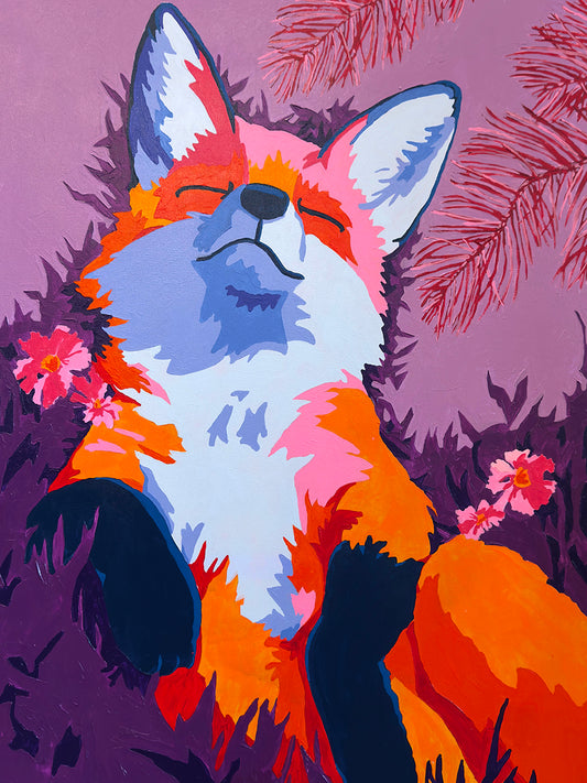 Dusky Violet Fox Nap