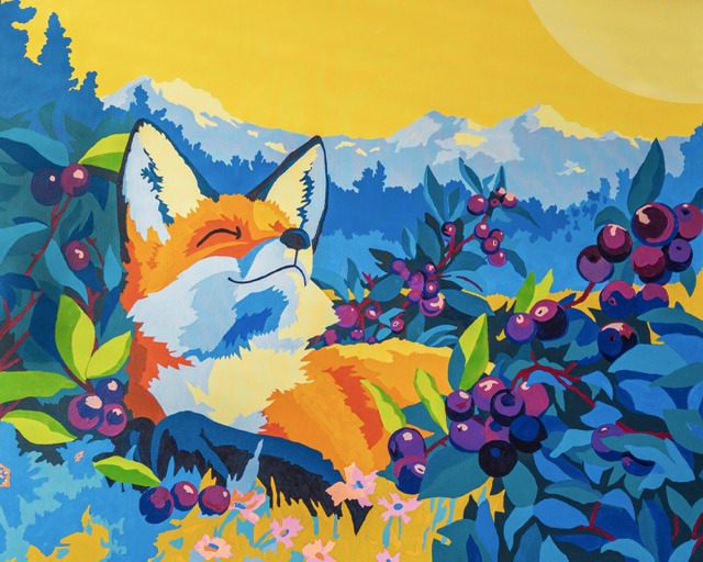 Radiant Reverie Reposing Fox