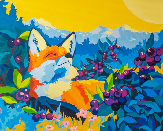 Radiant Reverie Reposing Fox