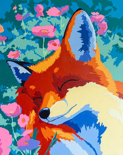 Sylvan Stillness Sleeping Fox