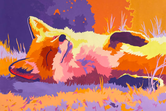 Saffron Sunset Slumber Fox