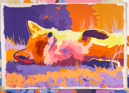 Saffron Sunset Slumber Fox