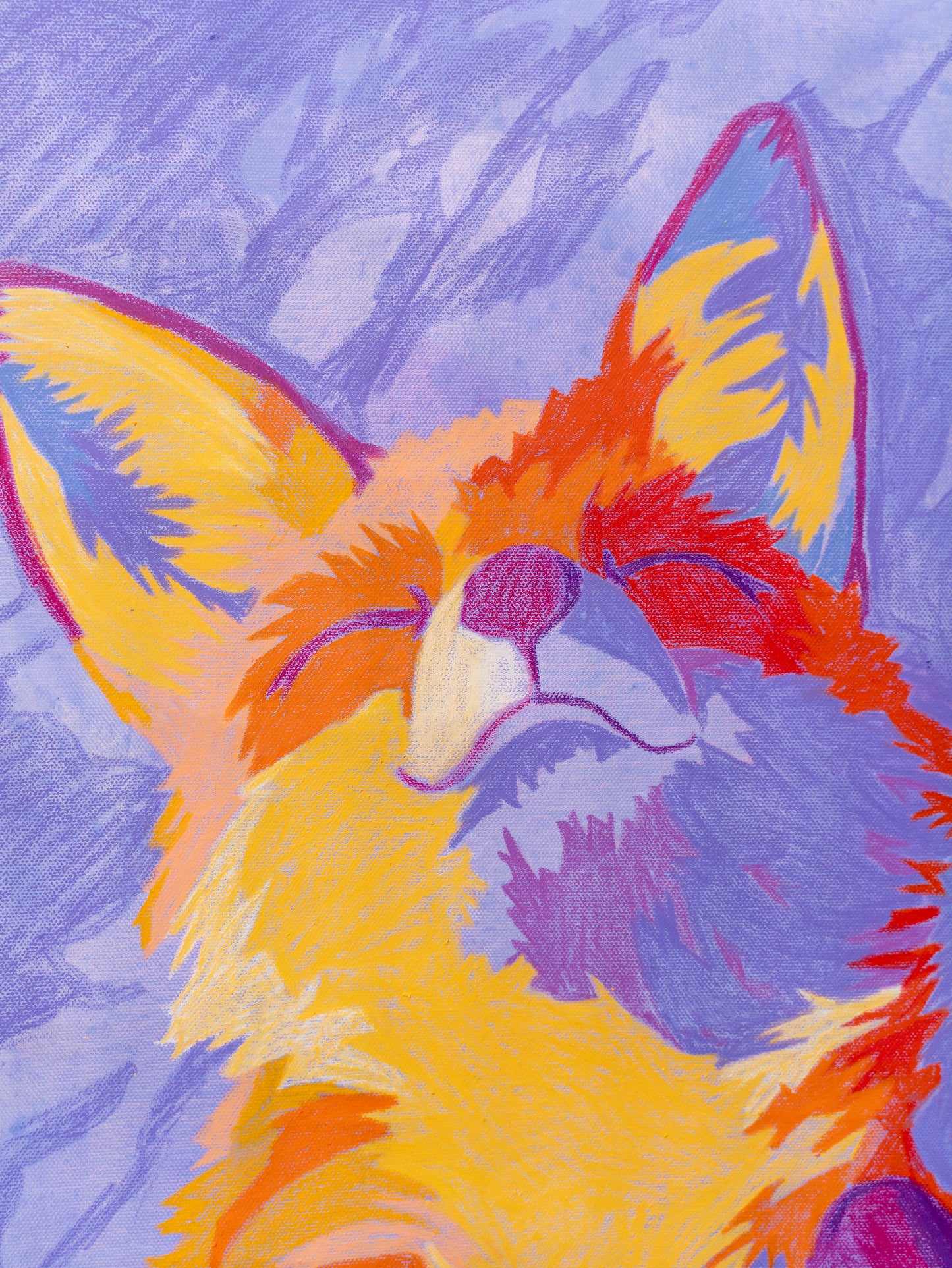 "Blue Hour Belly Fox"  11x14" Limited Edition Fine Art Print