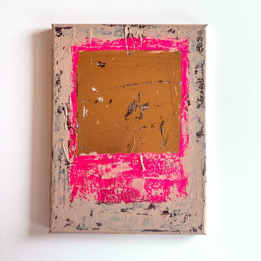 Pink Quartz & Copper Abstract for Lee